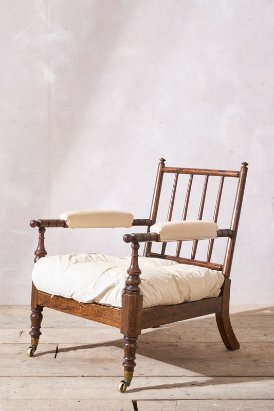 19th century Georgian Simulated Rosewood Library chair