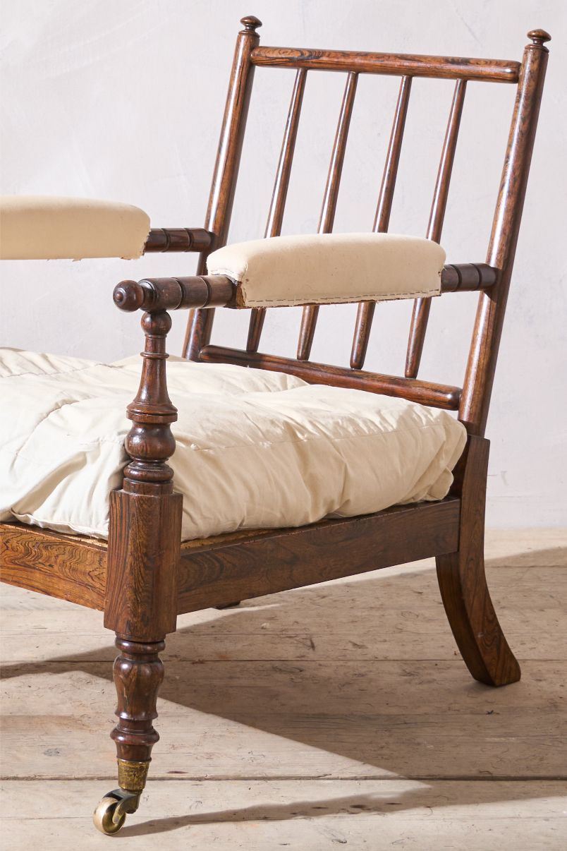 19th century Georgian Simulated Rosewood Library chair