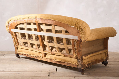 c.1900 Curved back English country house sofa