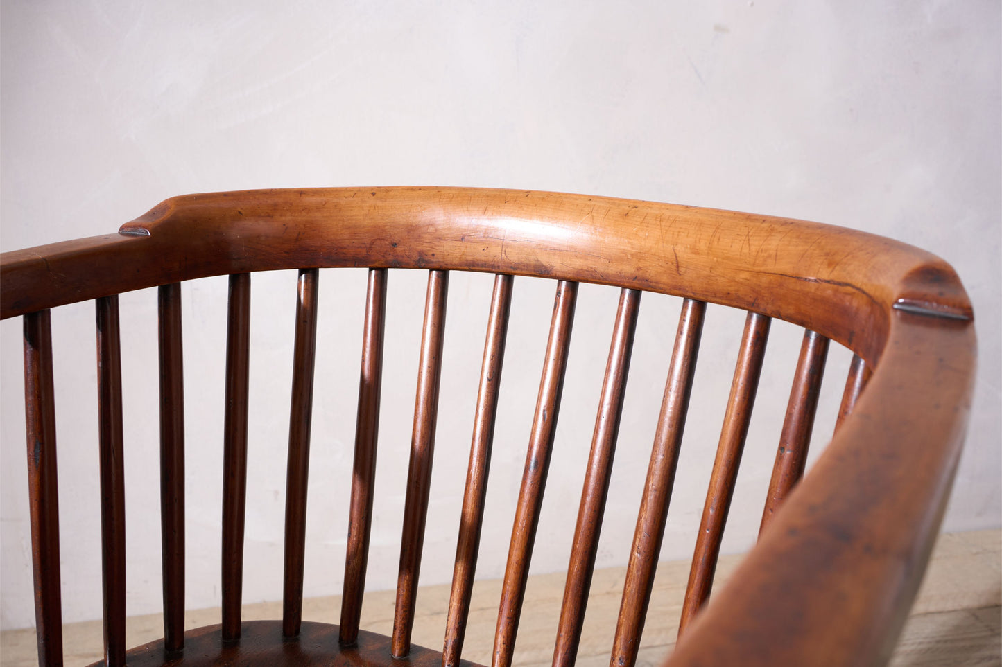 Rare c.1800 Ash & Elm low back Windsor chair