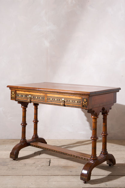 19th century Aesthetic movement writing table in the manner of Charles Bevan