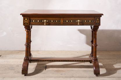 19th century Aesthetic movement writing table in the manner of Charles Bevan