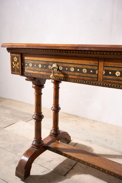 19th century Aesthetic movement writing table in the manner of Charles Bevan