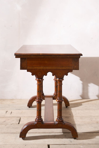 19th century Aesthetic movement writing table in the manner of Charles Bevan