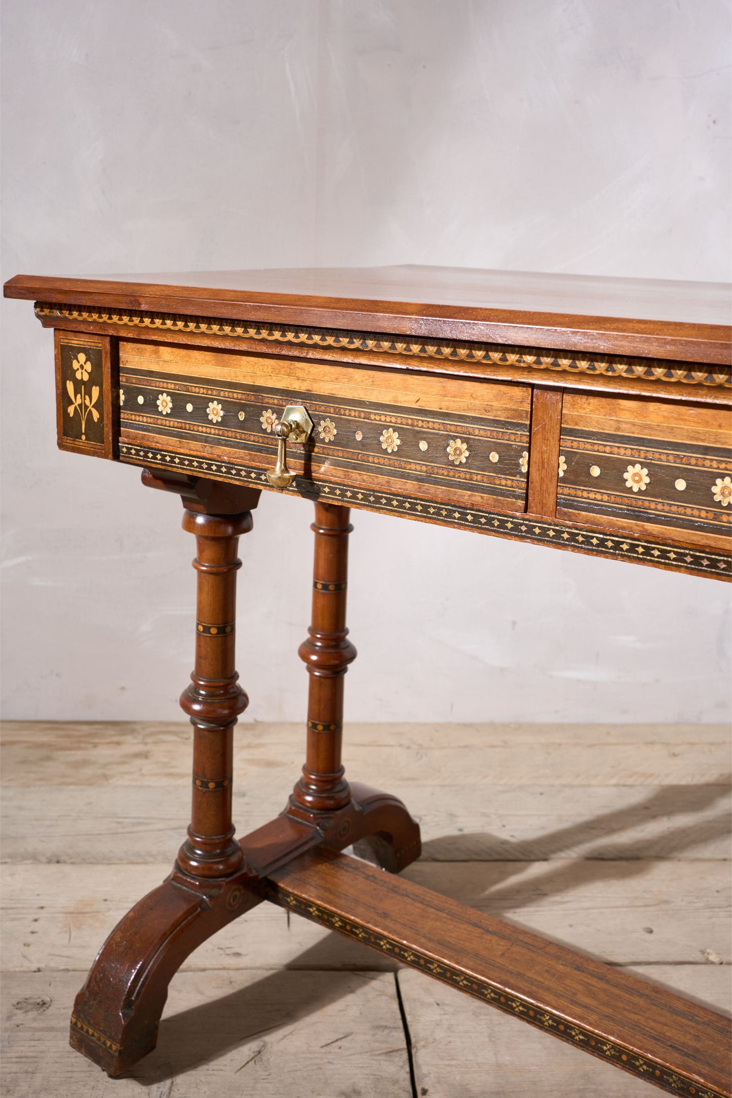 19th century Aesthetic movement writing table in the manner of Charles Bevan