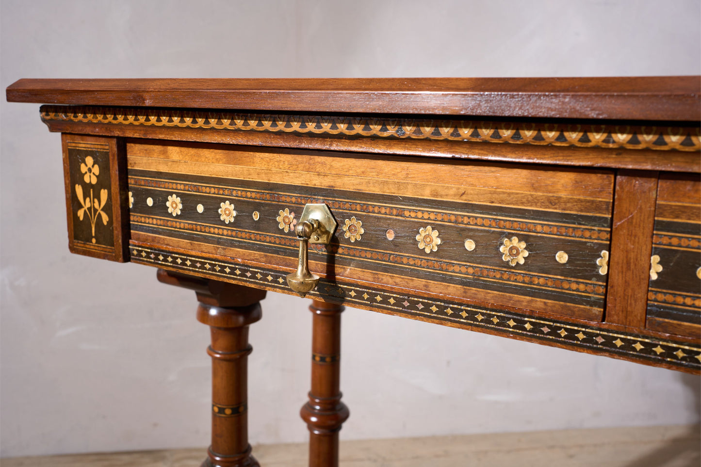 19th century Aesthetic movement writing table in the manner of Charles Bevan