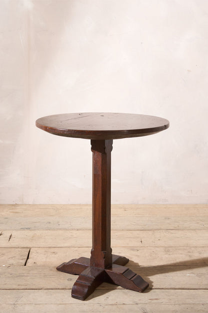 19th century burr yew lamp table