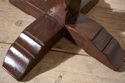 19th century burr yew lamp table