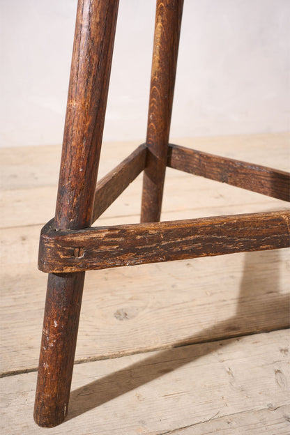 18th century Sycamore topped country stool