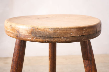 18th century Sycamore topped country stool