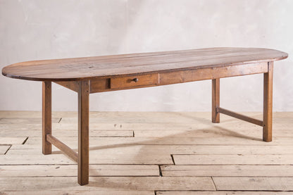 RESERVED 18th century Oval Elm French Farmhouse dining table