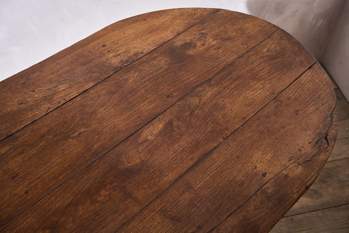 RESERVED 18th century Oval Elm French Farmhouse dining table