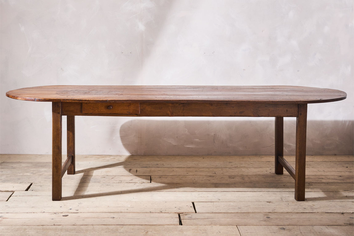 RESERVED 18th century Oval Elm French Farmhouse dining table