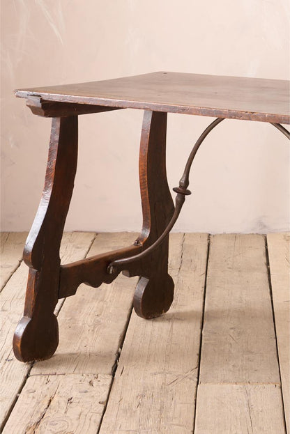 18th century solid walnut Spanish table