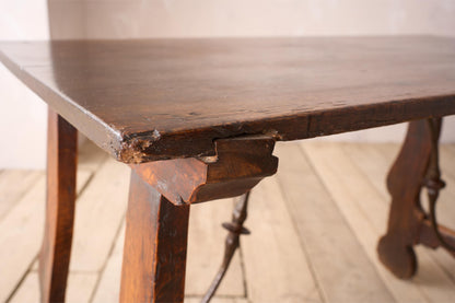 18th century solid walnut Spanish table