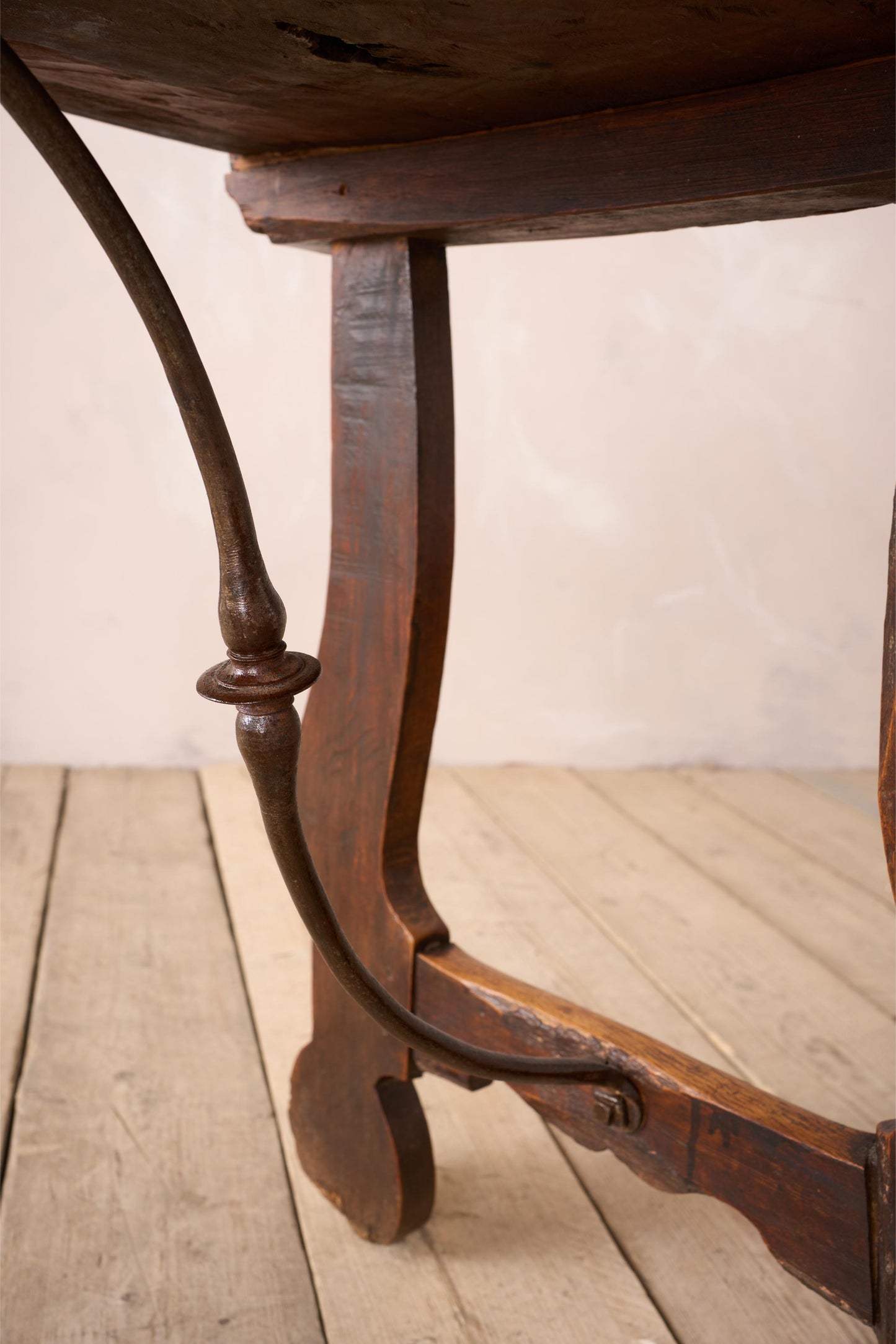 18th century solid walnut Spanish table