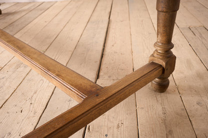 Early 20th century 3m long solid oak dining table