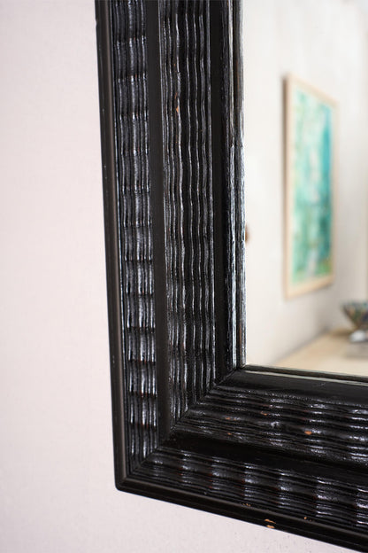 19th century ebonised Italian mirror - No3