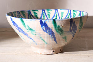 Large early 20th century French pottery bowl