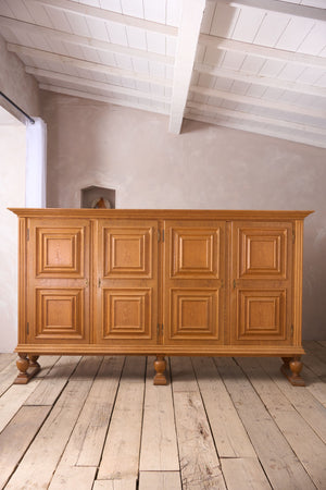 Mid 20th century Solid oak Brutalist sideboard