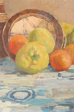 Early 20th century Unframed still life oil on canvas