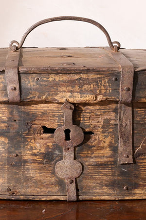 18th century Swedish folk art marriage box- Star