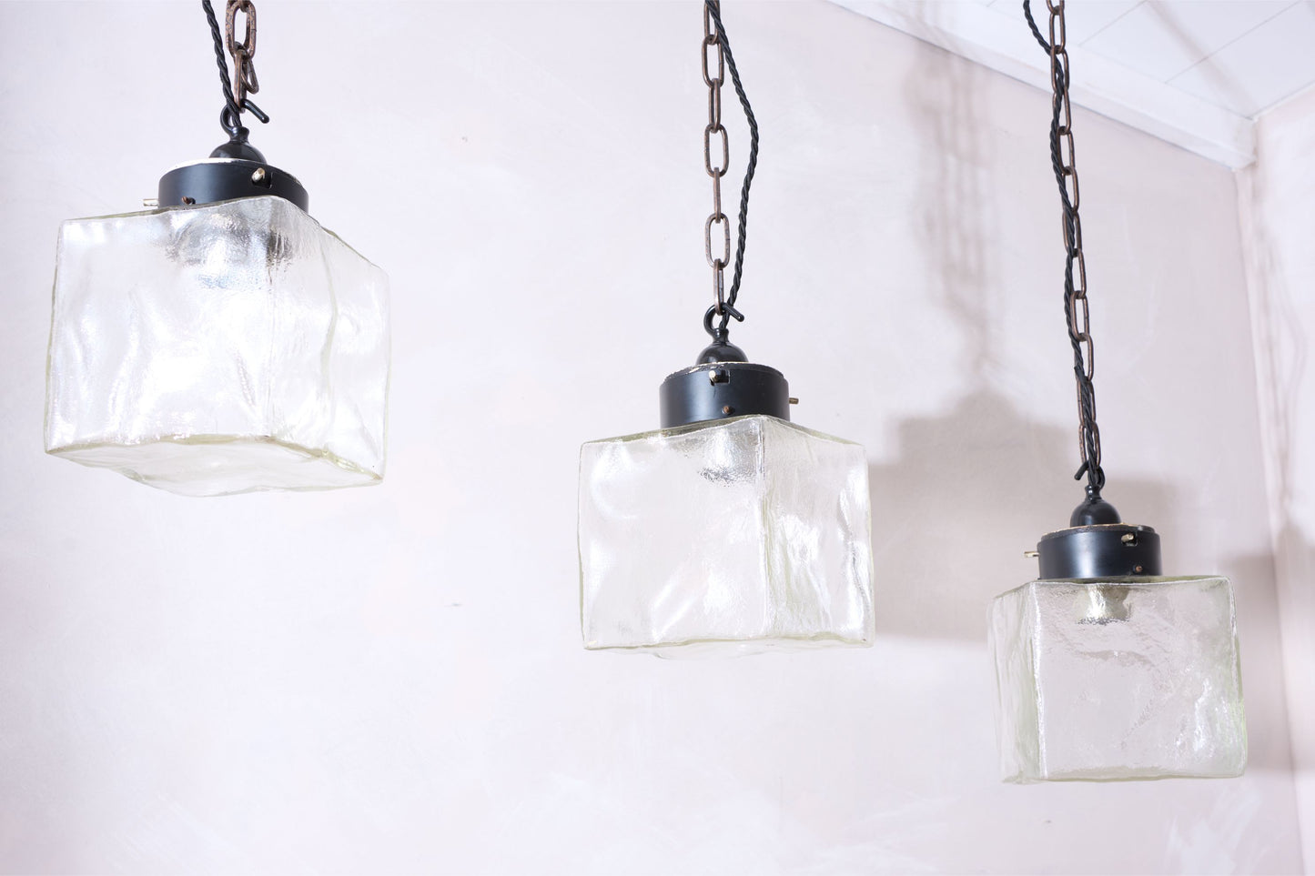 20th Century Ice cube pendant lights - 10 Available