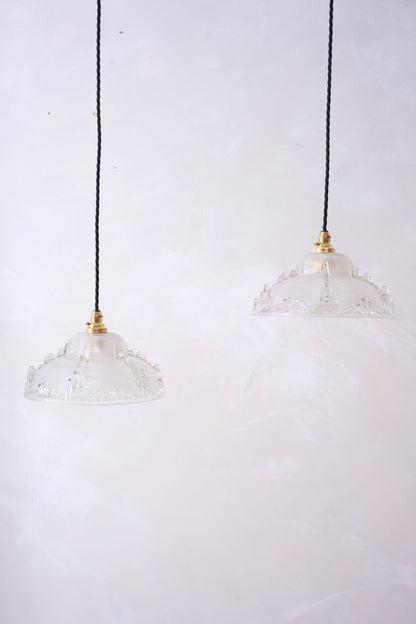 1930's Icicle pendant lights - 1x available