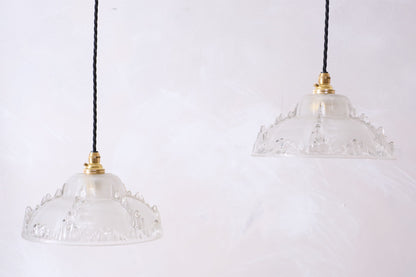 1930's Icicle pendant lights - 1x available