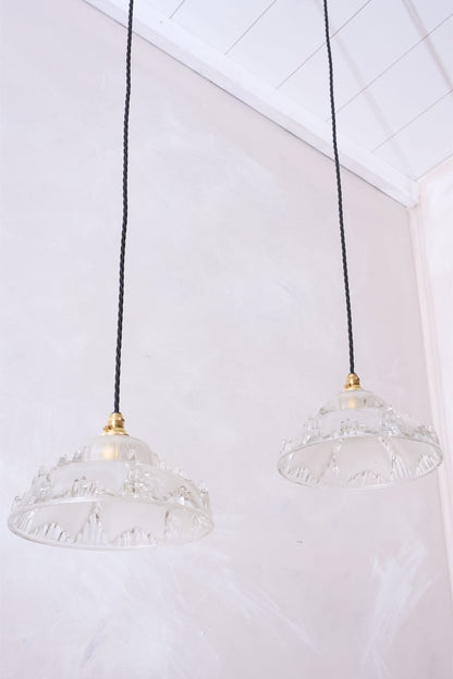 1930's Icicle pendant lights - 1x available