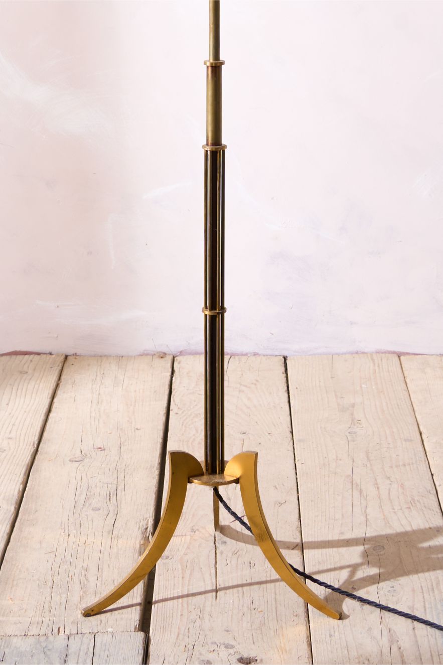 Mid century Brass atomic floor lamp