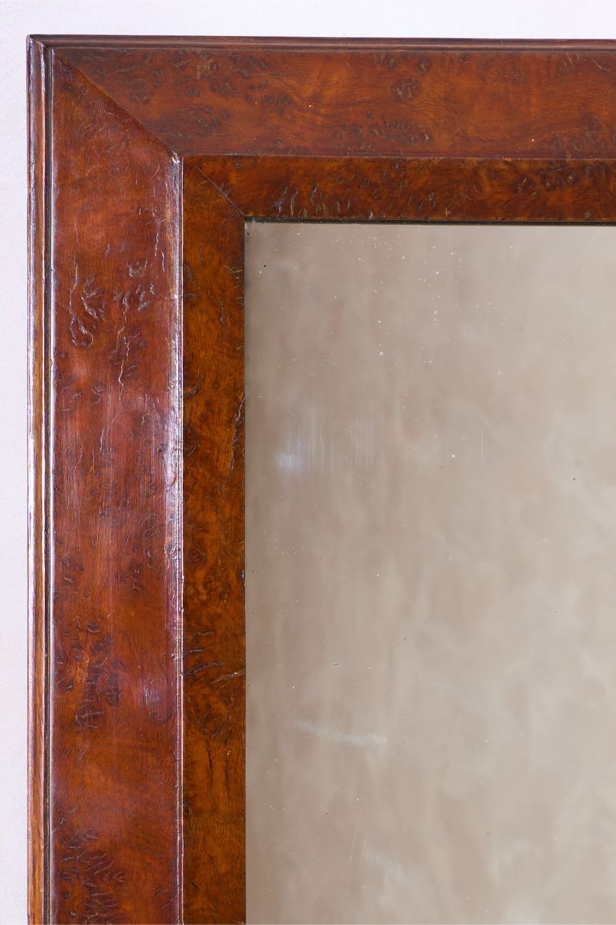 19th Century Burr Yew wall mirror