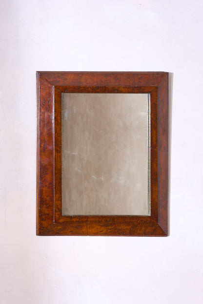 19th Century Burr Yew wall mirror