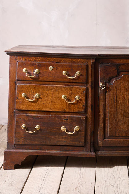 18th century solid Oak Georgian dresser base