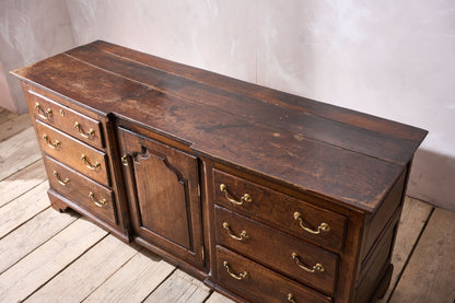 18th century solid Oak Georgian dresser base