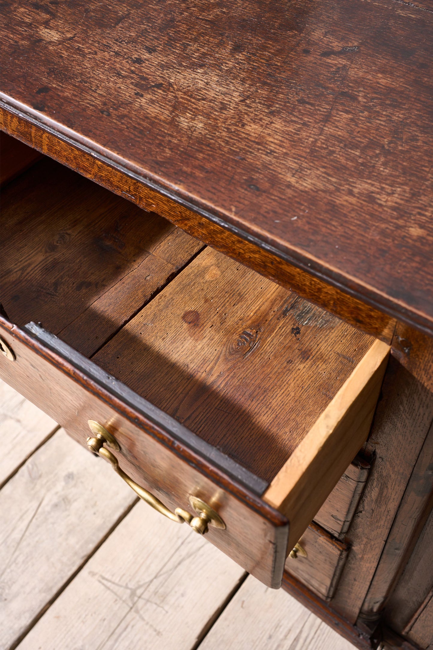 18th century solid Oak Georgian dresser base