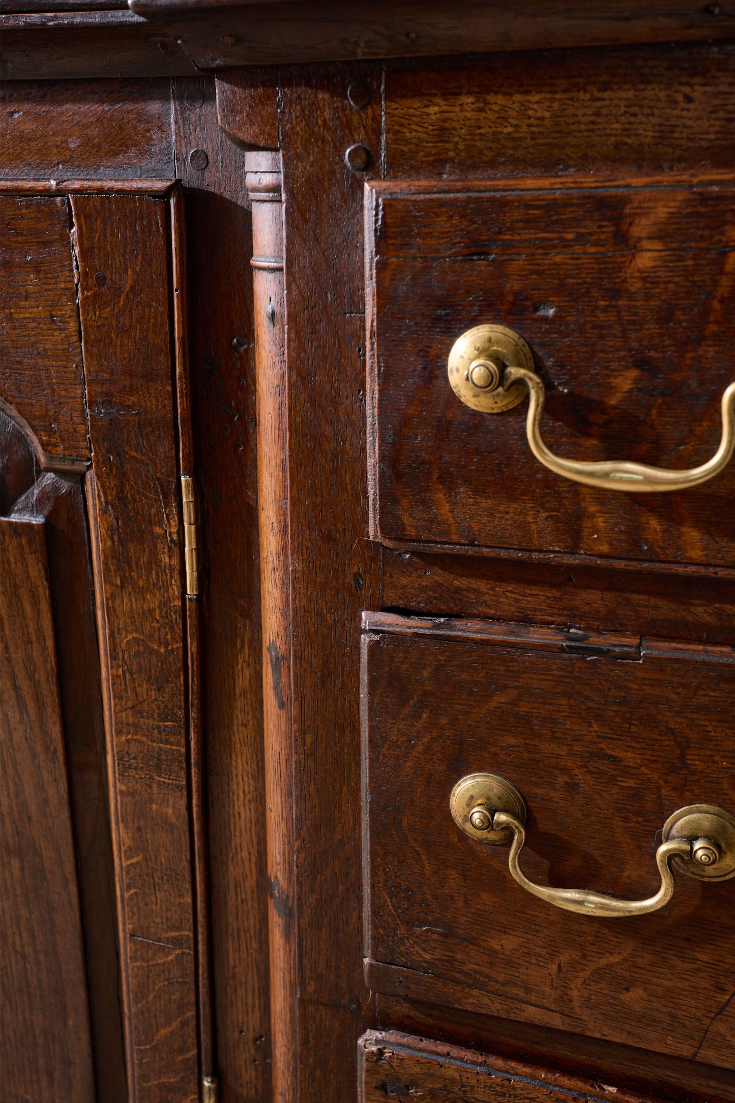 18th century solid Oak Georgian dresser base