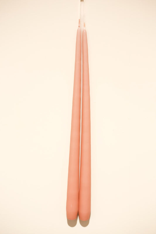 Tall dining wax candles - Rose