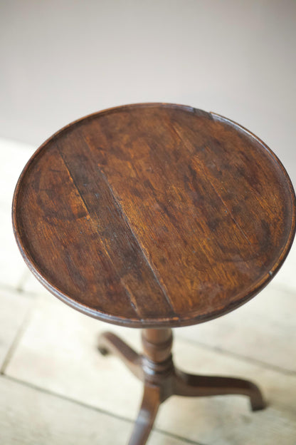 18th century small oak wine table