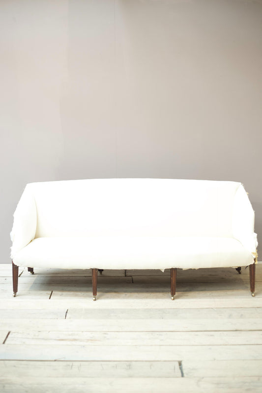 Georgian period sofa with angled sides