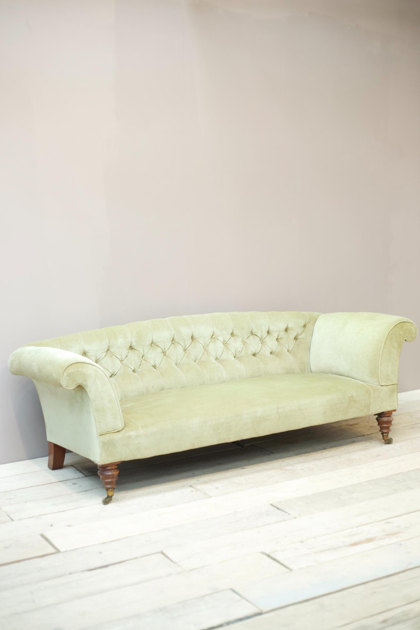 Victorian country house curved back sofa