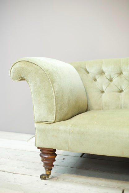 Victorian country house curved back sofa