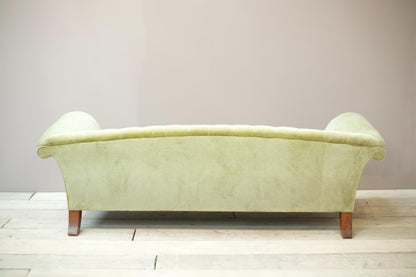 Victorian country house curved back sofa